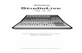 16-Kanal Digital Recording- und Live-Mischpult · 2010-05-14 · 3 PreSonus StudioLive 16.4.2 Vielen Dank, dass Sie sich für ein StudioLive 16.4.2 von PreSonus entschieden haben.