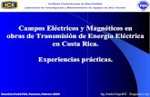 Presentación de PowerPoint - IEEE · 2005-02-05 · CARA DE GATO, CONFIGURACION HORIZONTAL, 954 mcm (RAI) CIRCUITO SENCILLO H=18-21m, 12 AISLADORES. Reunión PreALTAE, Panamá, Febrero