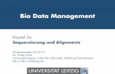 Bio Data Management - uni-leipzig.de · WS 2014/15, Universität Leipzig, Anika Groß 8 Shotgun-Sequenzierung • Problem: Sequenzierverfahren meist limitiert bzgl. Länge • Lösungsansatz: