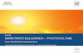 Studie MARKTINFO BULGARIEN PHOTOVOLTAIK · 2018-11-29 · Aussetzung der Wind-und Solarenergie-Kapazität bis zu 40 % Etwa 40 Prozent der Wind-und Solarstromerzeuger stellen keine