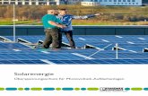Solarenergie - Überspannungsschutz für Photovoltaik ...€¦ · Solarenergie ist ein essenzieller Energieträger der erneuerbaren Energien. Sinkende Systemkosten machen Photovoltaik-Energieerzeugungsanlagen