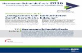 Hermann-Schmidt-Preis 2016 · Hermann-Schmidt-Preisträger 2016 Das Ausbildungszentrum (ABZ) des Berufsförderungswerks der Bauindustrie NRW in Kerpen hat in Zusammenarbeit mit der
