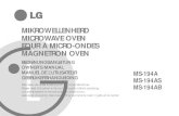 MIKROWELLENHERD MICROWAVEOVEN A MICRO-ONDES …gscs-b2c.lge.com/downloadFile?fileId=KROWM000014851.pdf · MIKROWELLENHERD MICROWAVEOVEN FOURAMICRO-ONDES MAGNETRONOVEN BEDIENUNGSANLEITUNG