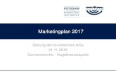 Marketingplan 2017 - Potsdam Marketing und Service GmbH€¦ · Flyer DE / EN 25.000 Dez 2016 - 1 Jahr Akquise abgeschlossen Ja „Geführte ... • TMB Tourismus-Marketing Brandenburg