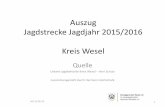Auszug Jagdstrecke Jagdjahr 2015/2016 Kreis Wesel · 2016-05-24 · Rotwild Jagdjahr 2015-2016 Rotwild 0 100 200 300 400 500 600 /94 /95 /96 /97 /98 /99 /00 /01 /02 /03 /04 /05 /06