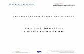Social Media- Lernszenarien - Erwachsenenbildung · PDF file Bewusster Umgang mit social media Selbst- und Fremdbild im Netz Lernen Beurteilungen von PersonalchefIn besser zu verstehen