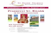 PFARRBRIEF 5 . - 20. August 2017 - Katholische Kirche Kalbach · Herzliche Einladung zum Pfarrfest in St. Bonifatius, Uttrichshausen Zum fünften Mal treffen wir uns zum gemeinsamen