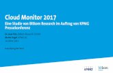 Cloud Monitor 2017 - Bitkom e.V. · Fazit Cloud Monitor 2017 Cloud-Nutzung in der deutschen Wirtschaft legt erneut kräftig zu Kleine und mittlere Unternehmen ziehen bei der Cloud-Nutzung