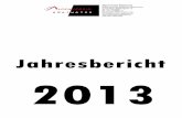 Jahresb ericht 2013 - Alpenverein Edelweiss Sie halten nun den Jahresbericht 2013 des Alpenvereins Edelweiss