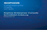 Sophos Enterprise Console€¦ · Assistenten ab und installieren Sie die Umleitung, die Sie zuvor heruntergeladen haben. Hinweis Die Datenbank zur Überwachung von Sophos, SophosSecurity,