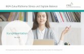 BGM-ZukunftsthemaStress und Digitale Balance...Ansprechpartner 2020 Kurzpräsentation zum Thema Stress und Digitale Balance 3 Prof. Dr. Filip Mess filip.mess@tum.de +49 (0) 173 300