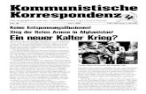 Kommunistische Korrespondenz - Marxists Internet Archive · 2011-02-01 · der "Modernisierung" des chinesischen Waffenarsenals. Und dann Carters diplomatischer Blitzkrieg: Getreideboykott,
