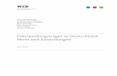 WZB-Startseite | WZB - Entscheidungsträger in …die studie „Entscheidungsträger in deutschland: w erte und Ein - stellungen“ des issenschaftszentrums Berlin für w - sozialfor