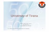 University of Tirana - uni-bamberg.de · 2010-06-28 · H.-D. Wenzel, Lehrstuhl Finanzwissenschaft, OFU Bamberg 1 University of Tirana Address: Sheshi “Nënë Tereza”; Tel: 04228402;