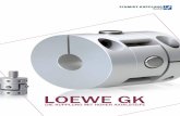 LOEWE GK - SCHMIDT-KUPPLUNG · 2019-01-09 · Loewe GK werden einbaufertig mit den gewünschten Bohrungs-durchmessern geliefert. Bitte beachten Sie bei der Mon-tage die maximal zulässigen