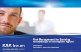Risk Management for Banking - Sas Institute€¦ · Risk Management for Banking. Handels-Systeme. ERP-Systeme … Buchhaltung. Daten-Management – Daten Modell u nd Flows – DDS