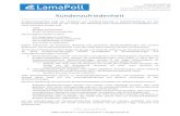 Kundenzufriedenheit - LamaPoll ... Kundenzufriedenheit und damit Unternehmenserfolg ableiten. - Um exaktes