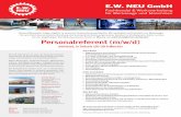 Worms nächstmöglichen Zeitpunkt Personalreferent (m/w/d) · 2020-02-26 · E.W. NEU GmbH Fachhandel & Werksvertretung für Werkzeuge und Maschinen Wir freuen uns darauf Sie kennen