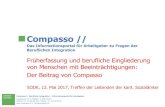 Compasso - Amazon Web Services · 2019-08-16 · // info@compasso.ch Compasso // Das Informationsportal für Arbeitgeber zu Fragen der ... Zwischen 2012 und 2016 konnten die IV-Stellen