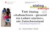 TAK Dialog «Aufwachsen - gesund ins Leben starten»,...November 2016. Eidgenössisches Justiz- und Polizeidepartement EJPD ... Förderung», FBBE, Frühe Kindheit Bund Gemeinden Akteure
