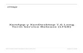 XenApp y XenDesktop 7.6 Long Term Service Release (LTSR) · Novedades 3 CumulativeUpdate8(CU8) 5 Problemasresueltos 10 CumulativeUpdate7(CU7) 12 Problemasresueltos 17 CumulativeUpdate6(CU6)