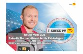 Neues vom VDE – Aktuelle Normenübersicht für PV-Anlagen · • PV-Systeme zur Einspeisung in eine elektrische Anlage, die nicht an ein öffentliches Stromverteilungsnetz angeschlossen