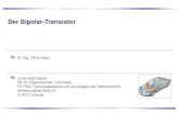 Der Bipolar-Transistor - Uni Kassel · 2013-04-04 · Prinzip des Transistors Seite: 2 8 Grundlagen des Transistors Aufbau des Bipolar-Transistors, Beispiel npn-Transistor Idee: mit