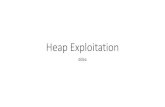Heap Exploitation - Bamboofox · Heap Overflow (Doug Lea's malloc) •紀錄heap 的各種structures、meta-data 和buffer 是利用相 的memory area •如果發生heap segmentation