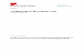 09.04 - uni-hamburg.de · 2020-04-17 · 09.04.2020 Handreichung zur Nutzung von Zoom (Stand 17.04.2020) KONTAKT & SUPPORT Bei Fragen und Problemen rund um die Nutzung von Zoom und