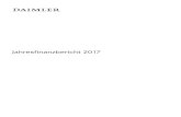 Jahresﬁ nanzbericht 2017...Wichtige Kennzahlen Daimler-Geschäsfelder > Daimler-Konzern 2017 2016 17/16 €-Werte in Millionen Veränd. in % Umsatz 164.330 153.261 +7 1 Sachinvestitionen