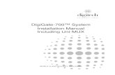 DigiGate-700â„¢ System Installation Manual Including Uni- Digitech International, Inc. ( SELLER ) warrants