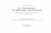 15. Ilmenauer TK-Manager Workshop - Willkommen!...Im Backup der Präsentation finden sich zustzlich „best practices“ bzw. DO’s und DONT’s des Unternehmens für die Gründung