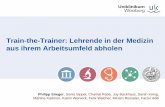 Train-the-Trainer: Lehrende in der Medizin aus ihrem …gma2017.uni-muenster.de/wp-content/uploads/2017/11/Train... · 2017-11-24 · Train-the-Trainer: Lehrende in der Medizin aus
