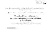 Modulhandbuch Wirtschaftsinformatik (B. Sc.) MV Marketing und Vertrieb . PG1 Programmieren 1 . PG2 Programmieren
