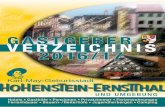 GASTGEBER VERZEICHNIS 2016/17 · 2016/17. 2 Stadtinformation Hohenstein-Ernstthal, Tel. 03723 449400 3 lc Auf IFORMATION HALT PIKTOGRAMME ... 1 FW 4 69 m2 W/S/Kü/2 KiZi/Bad 55,00