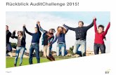 Rückblick AuditChallenge 2015! - HSRM...Bilderauswahl Berlin, Finale 2015 Page 11 AuditChallenge – Competition of the best! Finale 2016: Die Preise Die drei besten Teams 2016 können