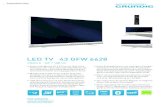 LED TV 43 GFW 6628 - Amazon S3 · 2017-08-23 · Product News | Vision LED TV 43 GFW 6628 Vision 6 43" / 108 cm Smart Inter@ctive TV 4.0 Plus mit Dual Core Prozessor, der neuen Benutzeroberfläche