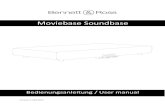 Moviebase Soundbase - Musikhaus Kirstein · Reparatur. D E U T S C H . Version 11.09.2017 Eigenschaften: ... Um die Soundbase mit Ihrem Smartphone oder einem anderen Bluetooth-fähigen