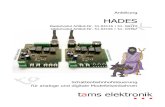 HADES - Schattenbahnhofsteuerung für analoge und digitale ... · PDF file HADES ist prinzipiell für alle Nenngrößen geeignet. Der maximale Schaltstrom der Relais, die die Gleisspannung