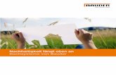 Nachhaltigkeit fängt oben an Dachsysteme von Bauderkurtaj-dach.de/downloads/effizienz/Kurtaj-Nachhaltigkeit... · 2013-09-18 · Rendite in % 8 10 12 Ölpreissteigerung in % 12 4,68