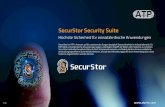 SecurStor Security Suite - ATP Electronics · 2019-09-24 · v1.0 SecurStor Security Suite Höchste Sicherheit für einsatzkritische Anwendungen SecurStor ist ATP’s Antwort auf