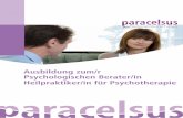 Ausbildung zum/r Psychologischen Berater/in Heilpraktiker/in für …heilpraktiker.de/images/stories/downloads/Paracelsus... · 2014-06-16 · Die Paracelsus Schulen sind seit 1976