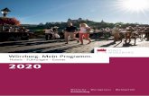 Hotels · Führungen · Events 2020 - Würzburg...• Verkauf der Würzburg Welcome Card • Vielfältiges Souvenirangebot inklusive Weinverkauf aus den Kellern der drei größten