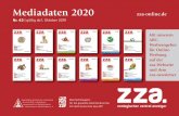 Mediadaten 2020 zza-online€¦ · Bankverbindung: Nassauische Sparkasse Wiesbaden BIC: NASSDE55XXX IBAN: DE59 5105 0015 0103 0520 07. 43 019 (nicht rabattfähig) (nicht rabattfähig)