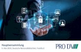 PRO DV Consulting GmbH · bericht 03.2018), LÜNENDONK®-Studie 2018. 5 Portfolio, Kompetenzen und Lösungen Wir beraten und unterstützen unsere Kunden in allen Phasen der Digitalisierung