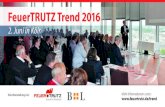 FeuerTRUTZ Trend 2016...nisse von 2015 wird die Marktentwicklung der Produktgruppen Türen, Tore und Vorhänge sowie Entrauchung / Lüftung in ihren Teilsegmenten einzeln betrachtet.