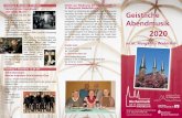 Verein zur Förderung der Kirchenmusik an 19.00 Uhr ......Bass-Bariton – Andrey Achmetov (Wuppertal) Verborgene musikalische Schätze aus Deutschland und Italien aus der Zeit des