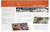 Newsletter Mai 2018 - TSV SASEL TENNIS M… · ihren Tennisreisen 4 Impressum 6 Termine Reminder: 28.05.18 um 19.30 Mitgliederversammlung mit Wahl des neuen Abteilungsleiters im Clubhaus