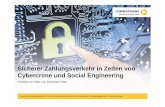 Sicherer Zahlungsverkehr in Zeiten von Cybercrime und Social … · 2020-06-08 · Cybercrime & Social Engineering 2016 | Dr. Boris Hemkemeier / Ronny Wolf | Information Securtity