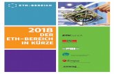 DER ETH-BEREICH IN KÜRZE · 2018-04-30 · Der ETH-Bereich in Kürze 1 Sehr geehrte Leserinnen und Leser Die Schweiz gehört zu den innovativsten und konkurrenzfähigsten Ländern